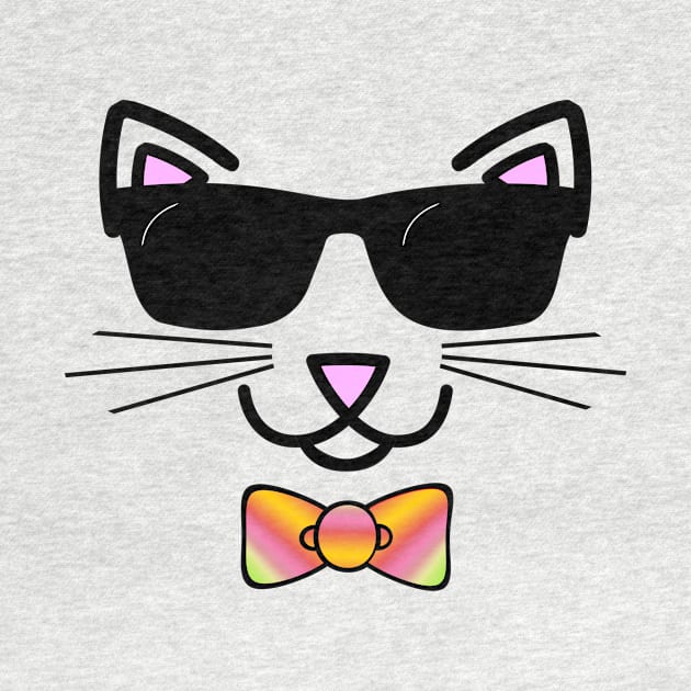 Cool Cat Wearing Sunglasses by Gravityx9